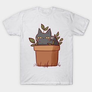 Cat plant illustration T-Shirt